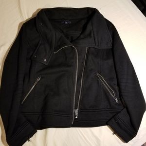 Gap black zippered jacket size large